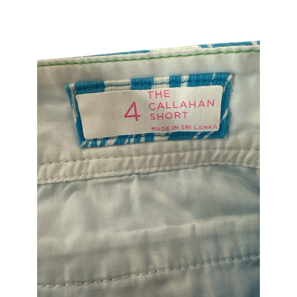 Lilly Pulitzer The Callahan Joe Fish‎ Shorts Women's Size 4 Blue & White Print - Picture 4 of 8